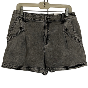 I.N.C. Denim High Rise Shorts, Women’s Size 12/31, Black Acid Wash